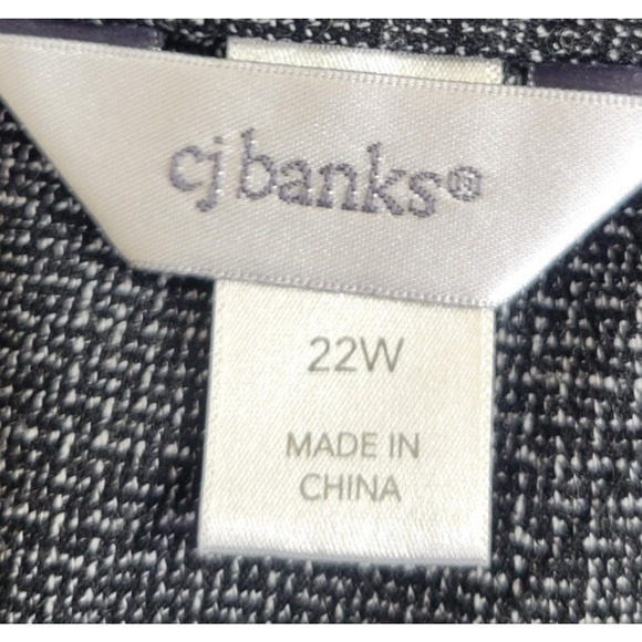 CJ Banks A-Line Skirt Women's Size 22W Gray Unlined Office Work Career Casual - Picture 2 of 8